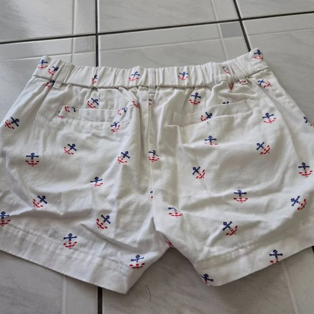 Chubbies Anchor Print Chino Shorts White 2 - Picture 2 of 3